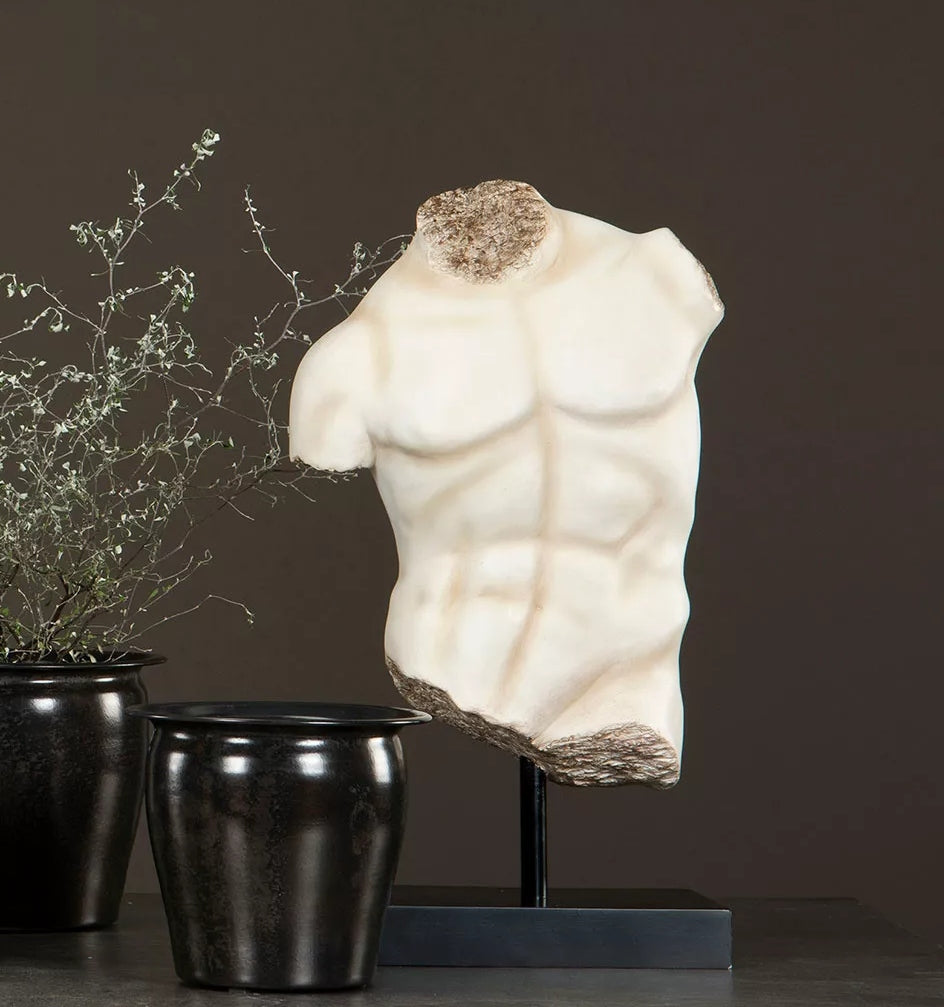 FIGURKA RZEŹBA GRECKA TORS 54CM