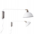 LAMPA KINKIET metalowa biała