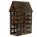 LAMPION DOMEK METALOWY 45X30CM