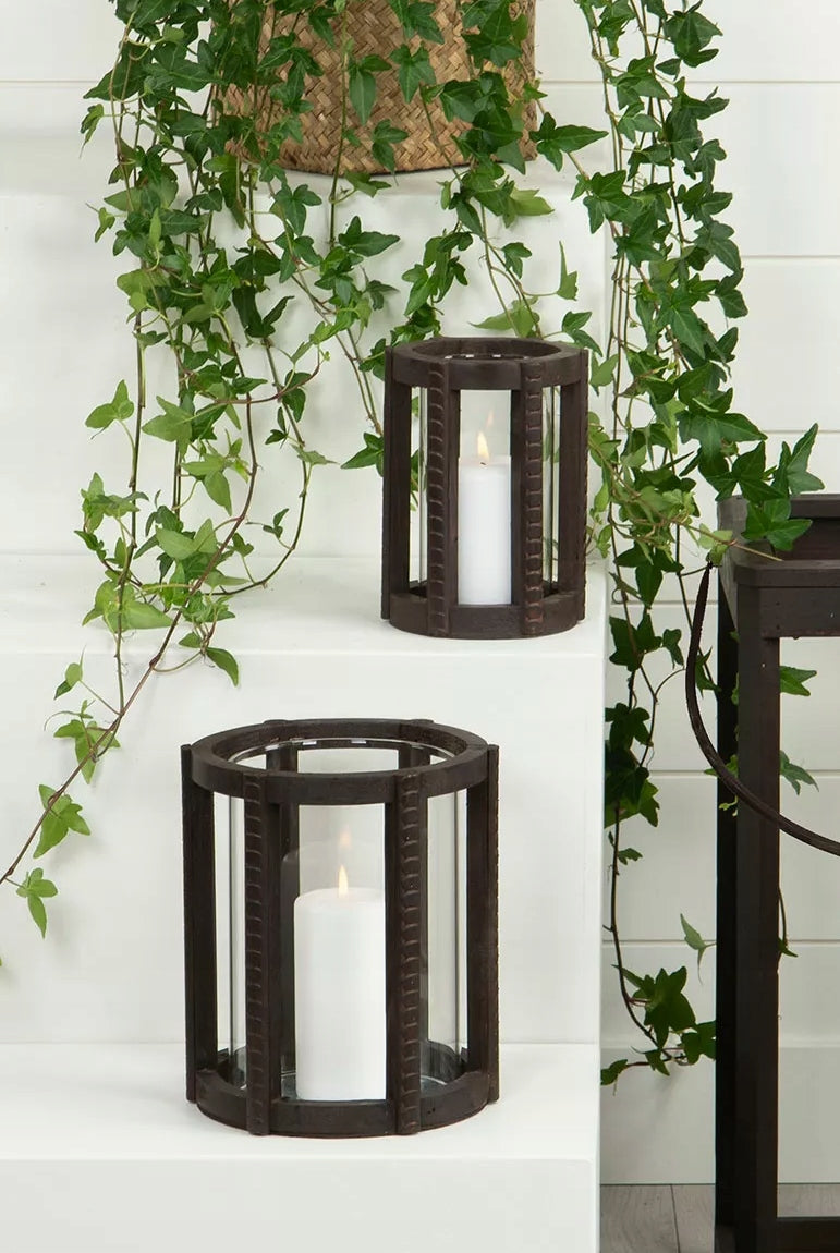 LAMPION SKANDYNAWSKI BRĄZOWY 2 SZT.