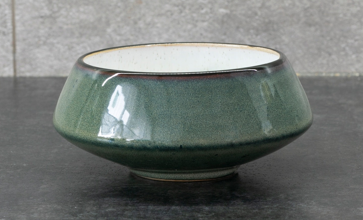 MISKA CERAMICZNA HEDDA zielona śr. 10cm