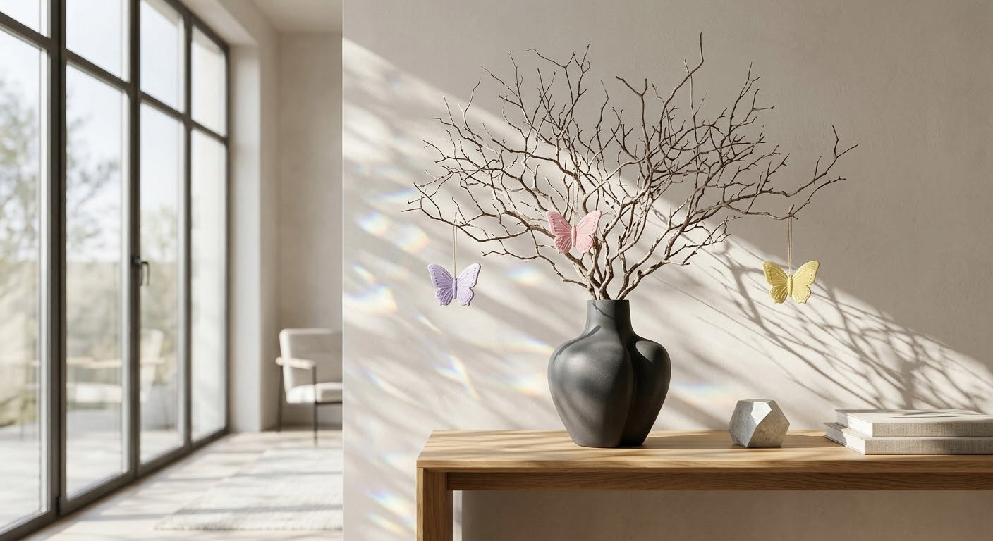 ZAWIESZKA BOMBKA NA WIELKANOC MOTYL MOTYLE 5 szt NA DRZEWKO DRZWI PREZENT