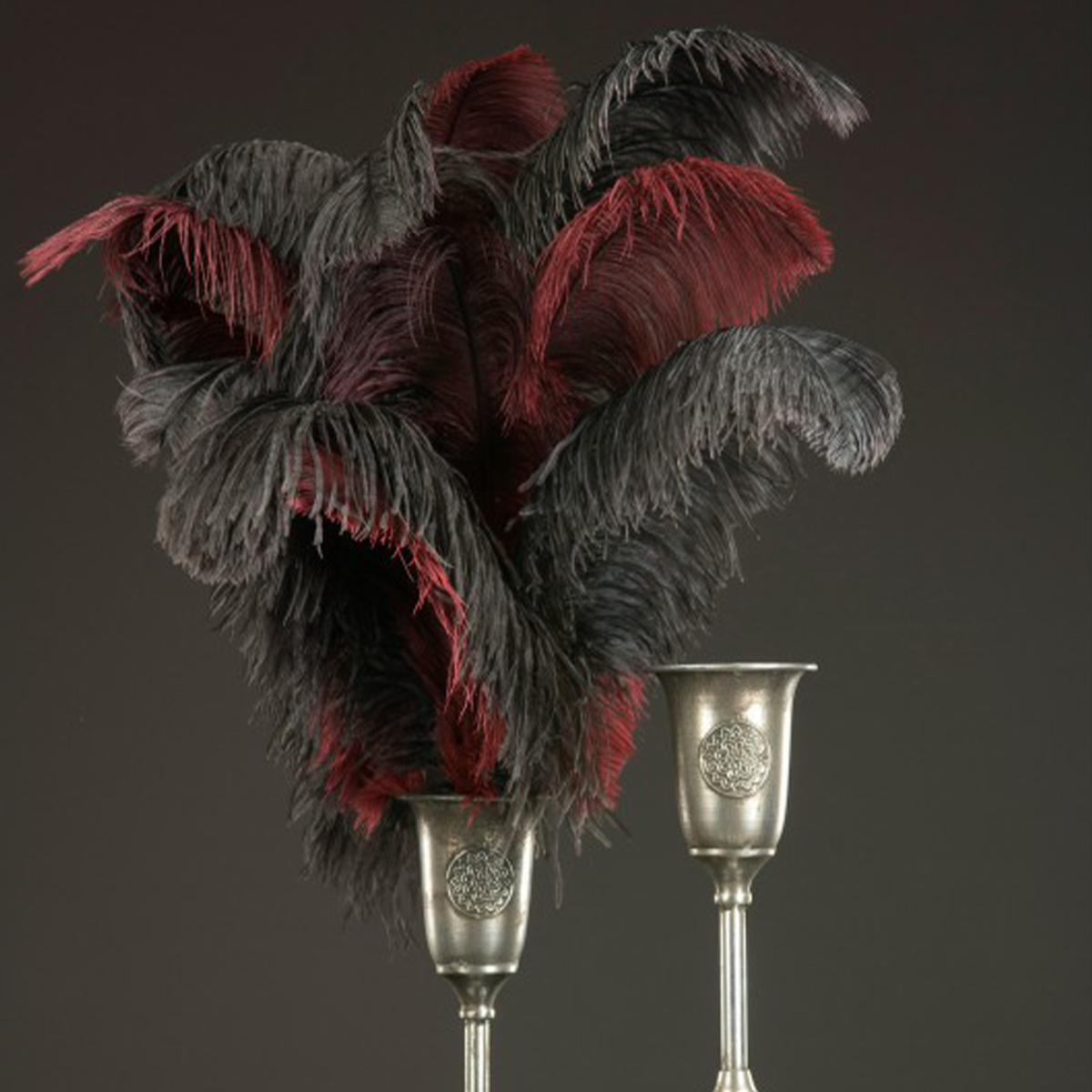 PIÓRO STRUSIE BURGUNDOWE 60CM