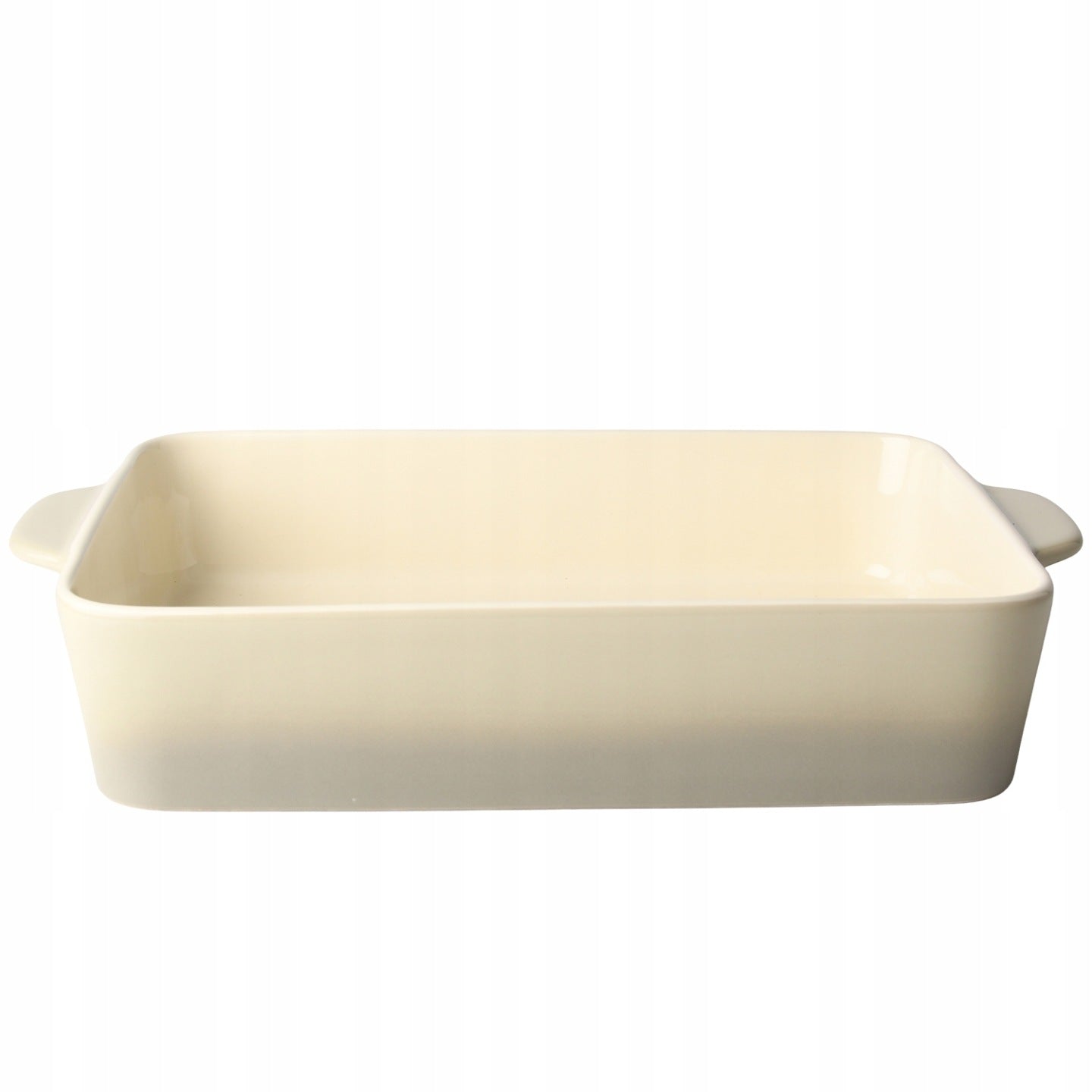 NACZYNIE ŻAROODPORNE CERAMICZNE DUŻE 33cm DO PIEKARNIKA ZAPIEKANIA BEŻOWE