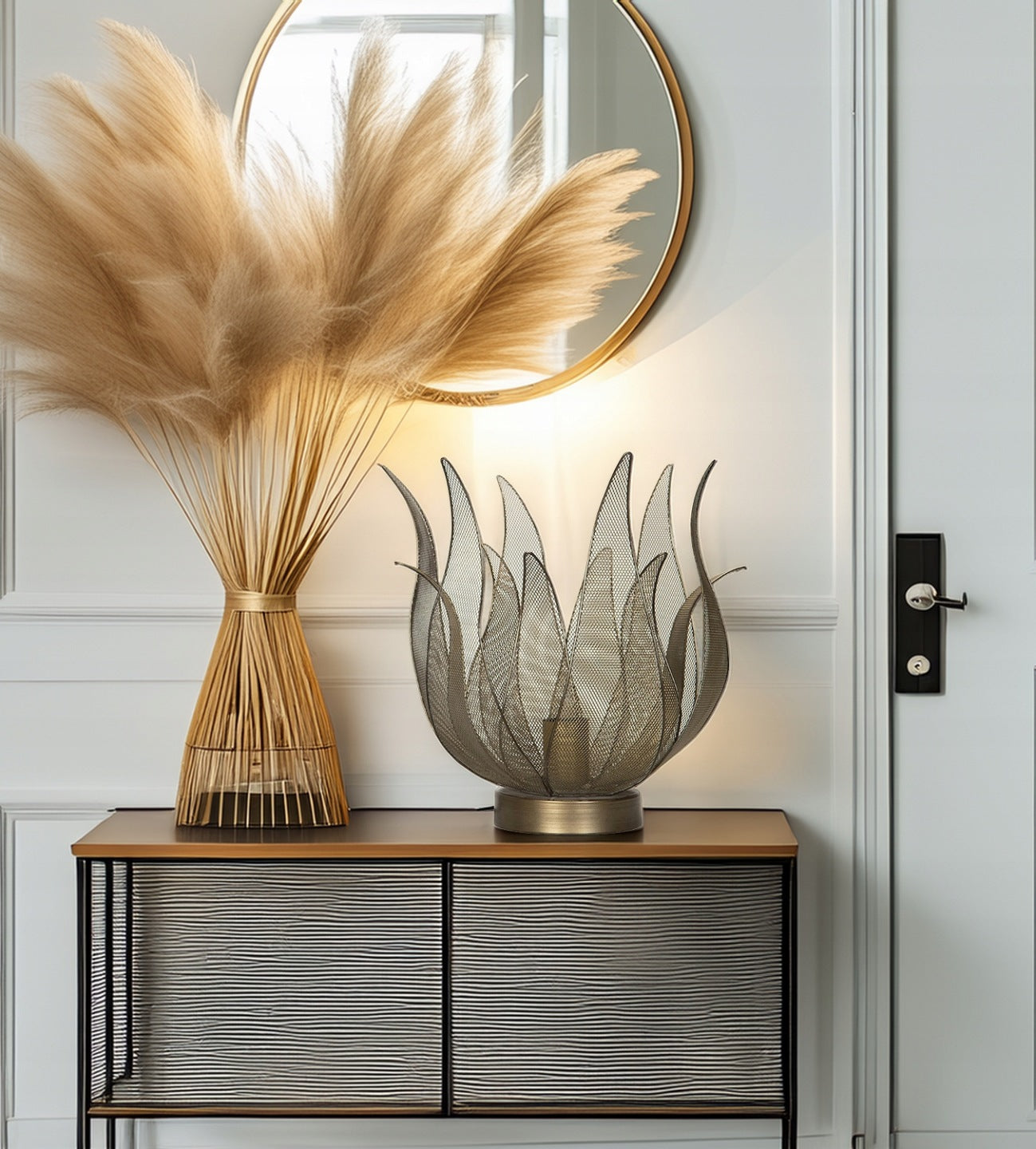 LAMPA STOŁOWA KWIAT 35CM