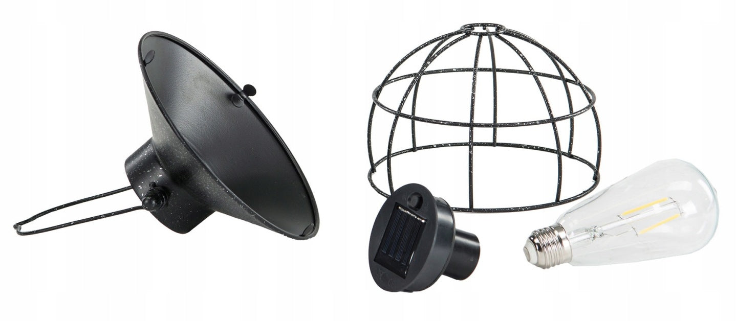 LAMPION PINNE czarny do wbicia SOLARNY