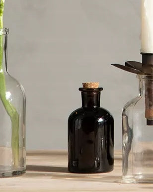 BUTELKA Z KORKIEM PRZEZROCZYSTA 150ML