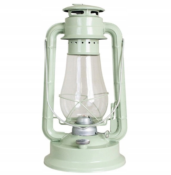 LAMPA NAFTOWA METALOWA ZIELONA 39CM