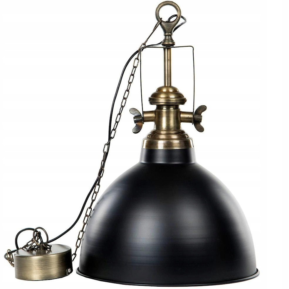 LAMPA SUFITOWA CZARNA METALOWA 60cm