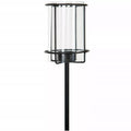 LAMPION OGRODOWY do wbicia metalowy czarny