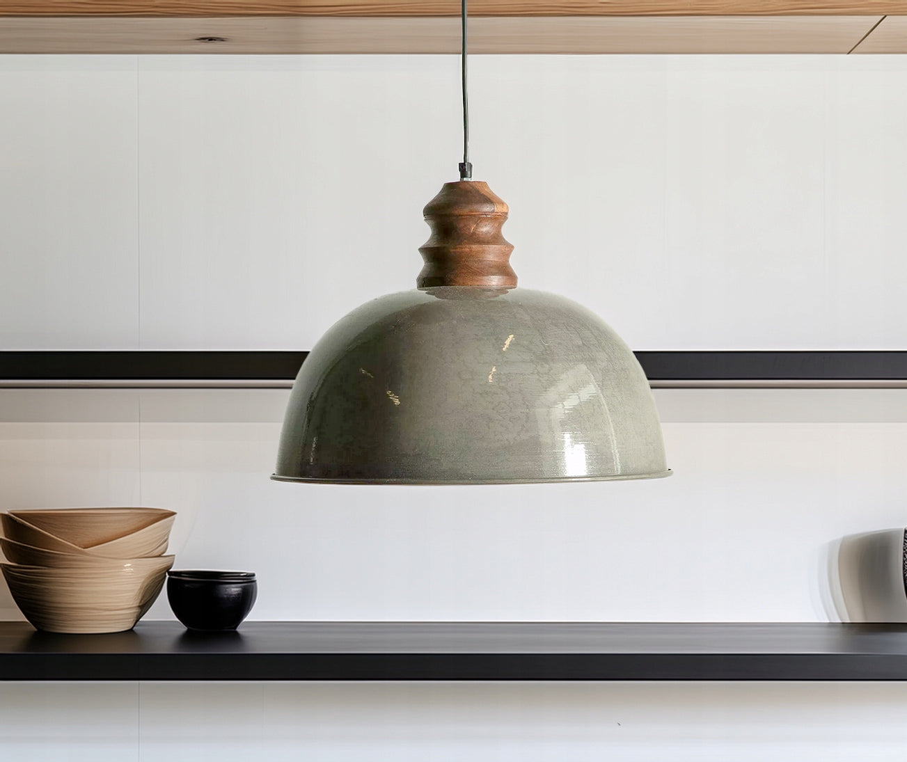 LAMPA WISZĄCA BOHO METALOWA 47cm