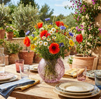 WAZON SZKLANY KULA RÓŻOWY NA KWIATY BUKIET 18CM DO SALONU DOMU BOHO OKRĄGŁY