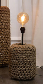 LAMPA STOŁOWA BOHO JUTOWA 50CM