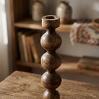 ŚWIECZNIK KANDELABR 35cm WYSOKI BOHO RETRO DO DOMU SALONU DEKORACJA OZDOBA