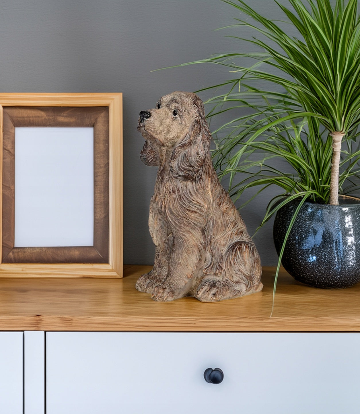FIGURKA PIES COCKER SPANIEL BRĄZOWA