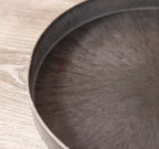 PODSTAWKA TWORZYWO Z RECYKLINGU SZARA ŚR. 27CM