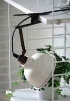LAMPA z klipsem RETRO biała 14cm