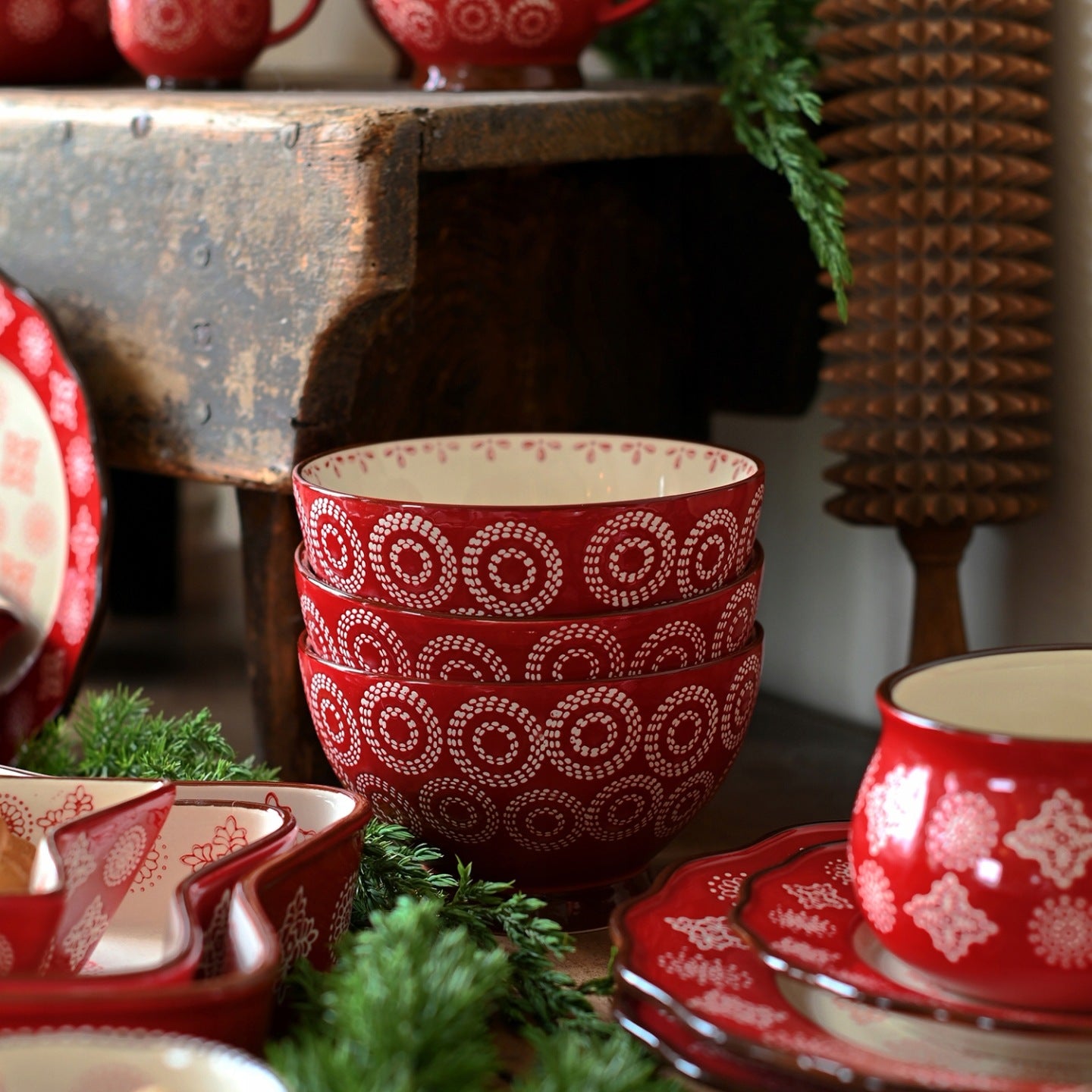 MISKA ŚWIĄTECZNA kamionkowa 650ml