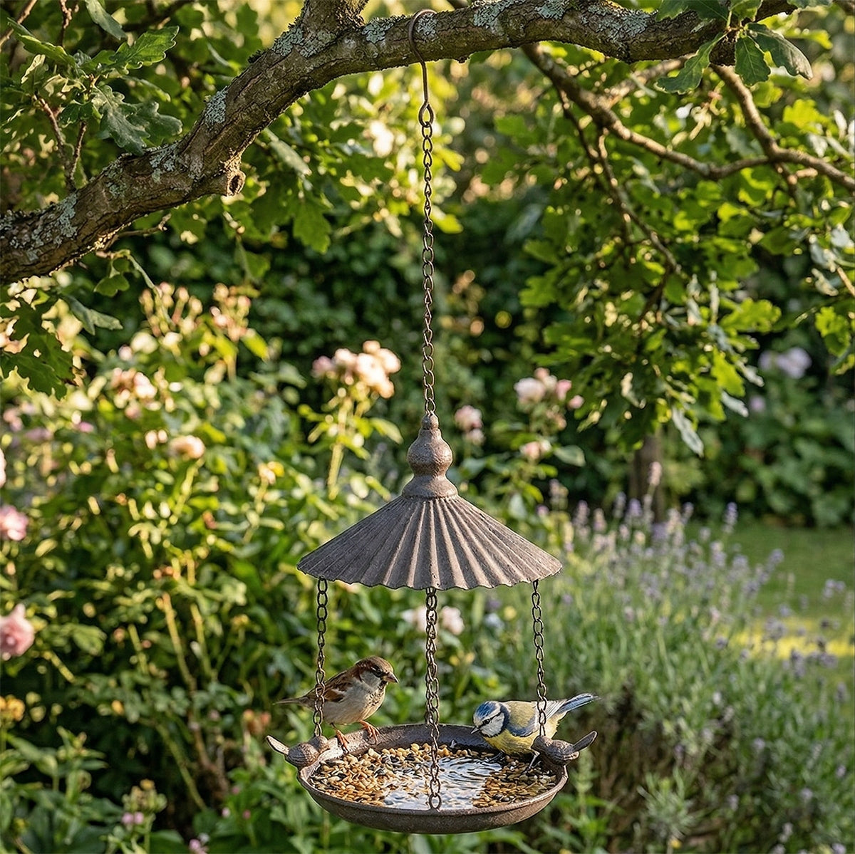 KARMNIK POIDEŁKO DLA PTAKÓW WISZĄCE NA OKNO DRZEWO BALKON DRZEWO TARAS