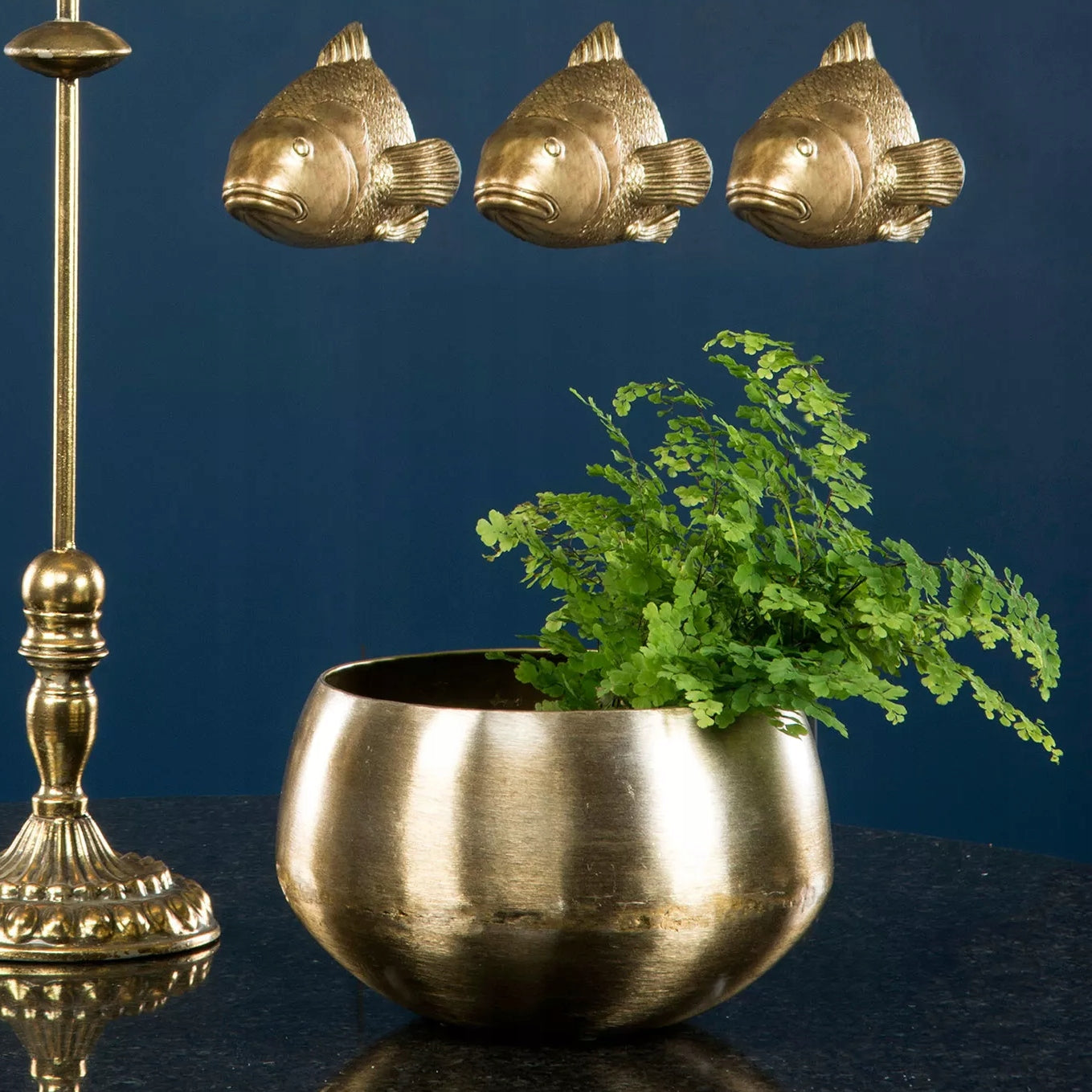 DONICZKA ZŁOTA METALOWA LOFT 2 SZT.