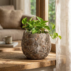 DONICZKA NA BALKON TARAS KWIATY 15cm BONSAI OSŁONKA LOFT BOHO BETONOWA