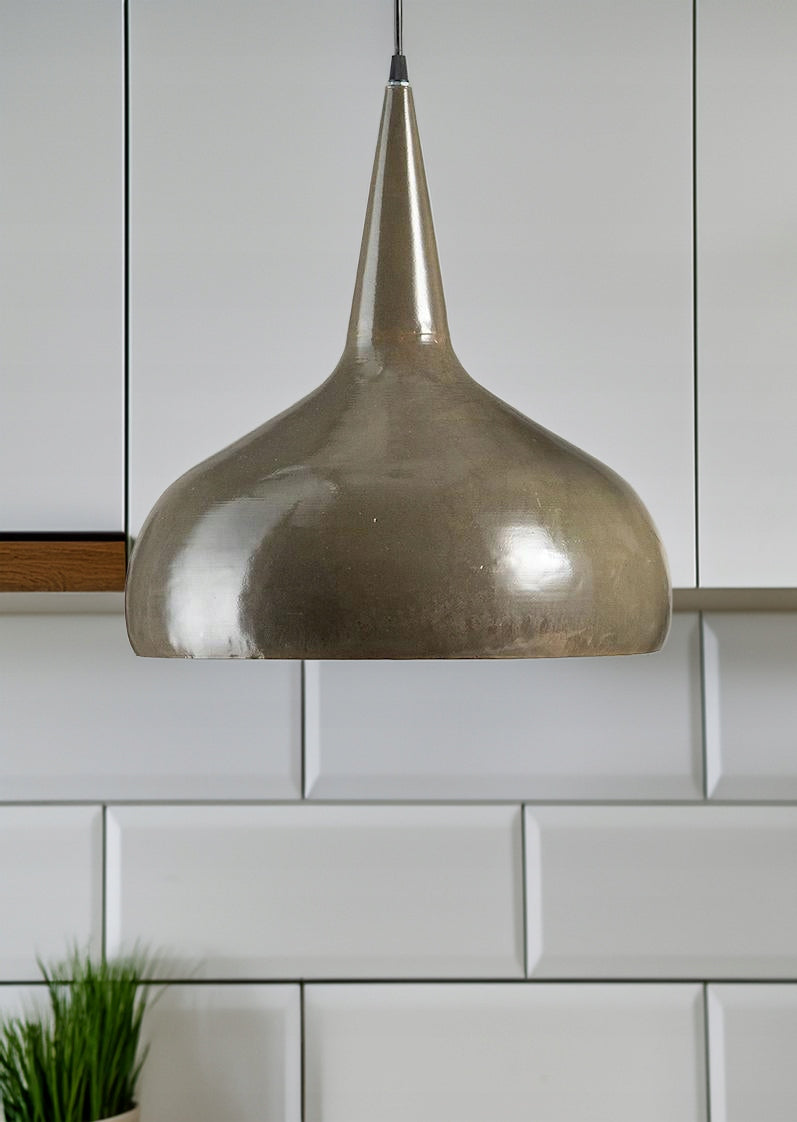 LAMPA SUFITOWA BRĄZOWA 40cm
