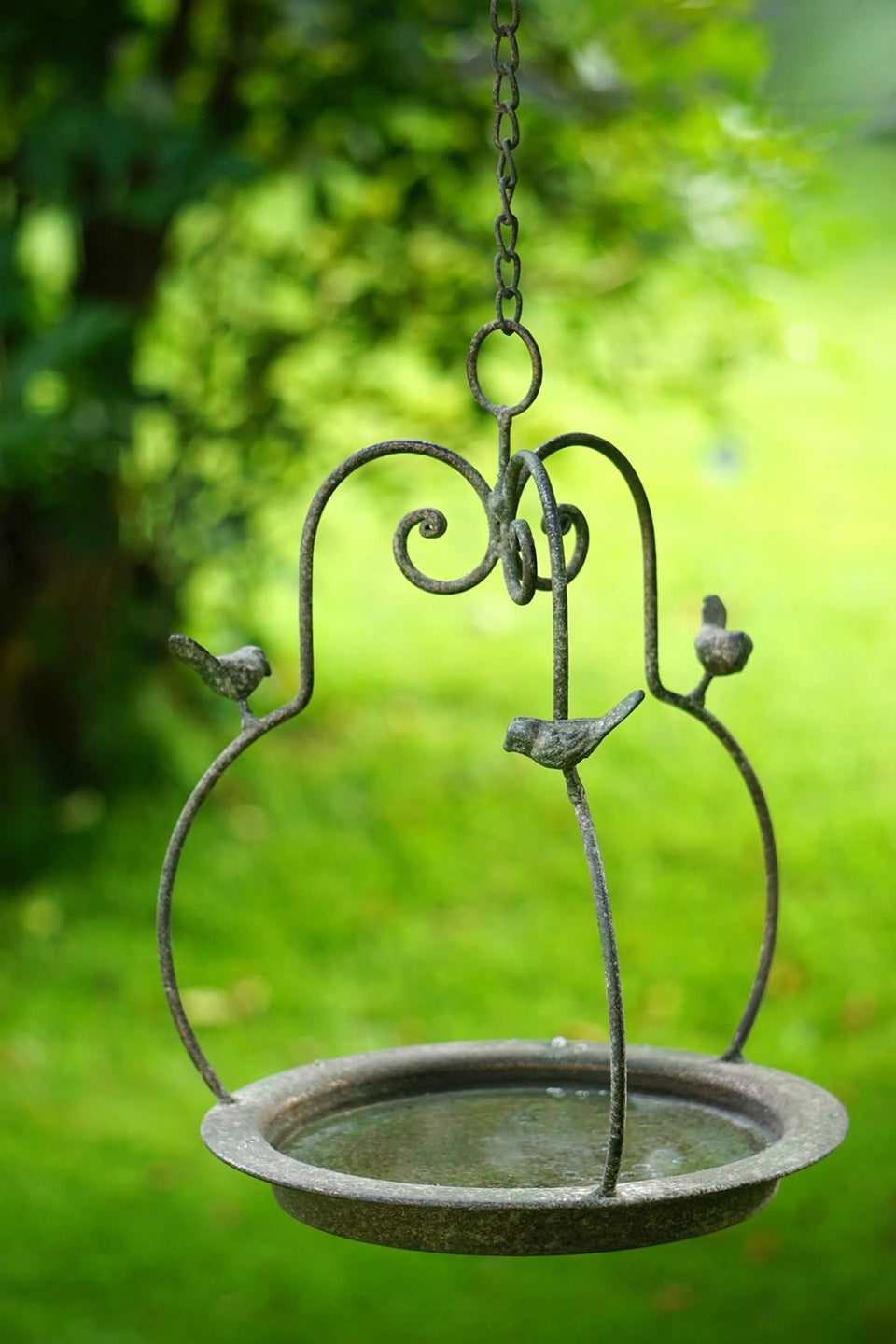 KARMNIK DLA PTAKÓW wiszący stare złoto