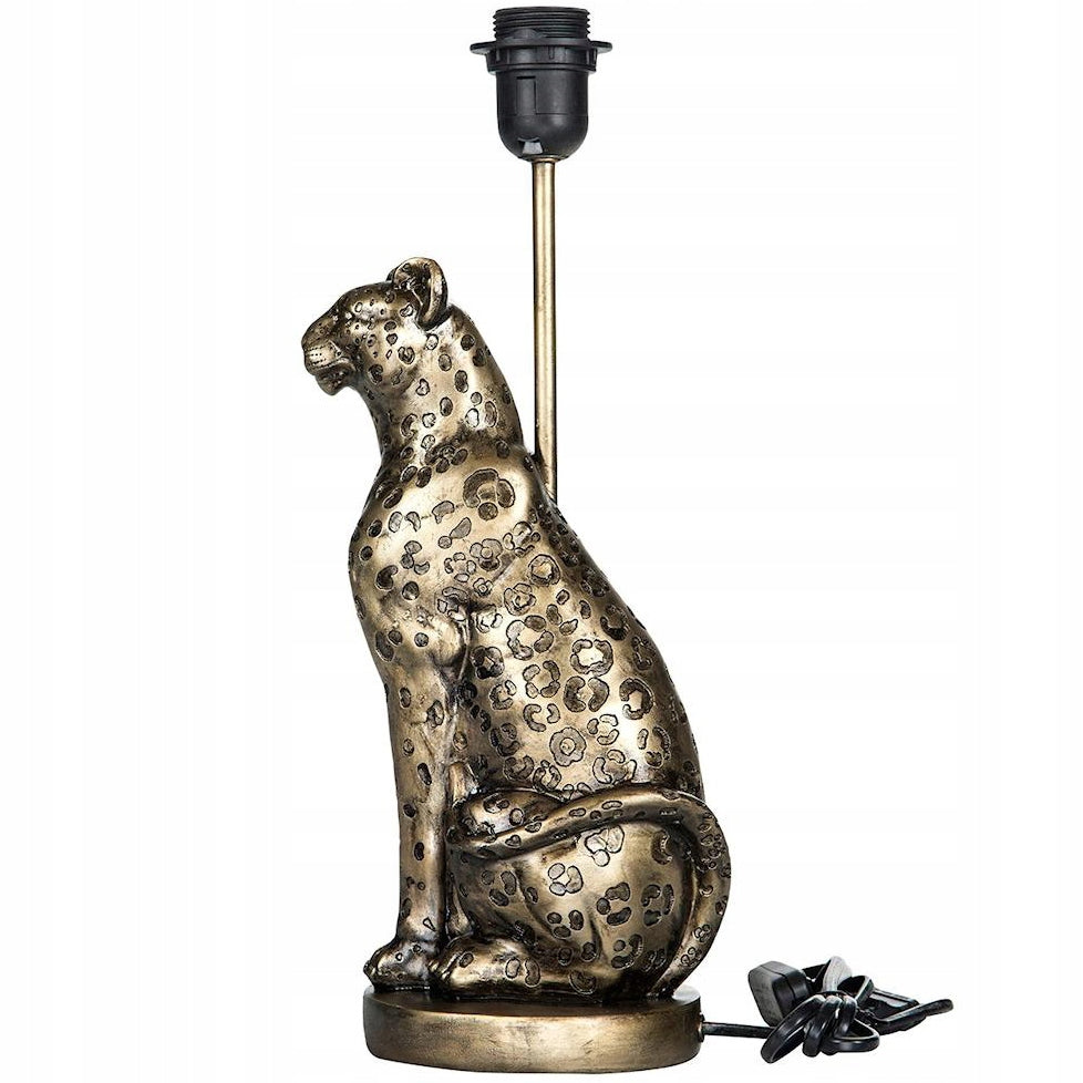 LAMPA STOŁOWA LAMPART ZŁOTA 39CM