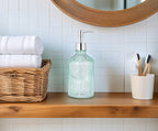 DOZOWNIK SOAP BŁĘKITNY SZKLANY 500ML