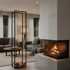 STOJAK NA DREWNO KOMINKOWE loft 165x40x28cm