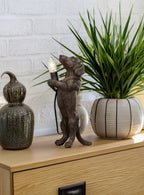 LAMPA STOŁOWA JAMNIK BRĄZOWA 36CM