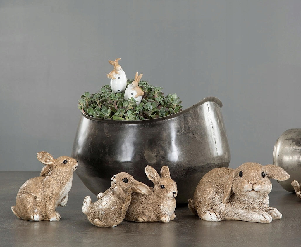 ZAJĄC WIELKANOCNY FIGURKA WIELKANOCNA ZAJĄCZEK 2 SZT. NA WIELKANOC PREZENT