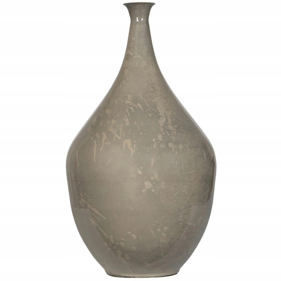 WAZON PODŁOGOWY WYSOKI METALOWY SZARY 56cm NA PODŁOGĘ DO SALONU DOMU LOFT