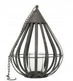 LAMPION WISZĄCY RETRO METALOWY 33CM