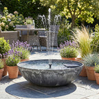 DUŻA MISA OGRODOWA 50cm DO FONTANNY OGRODU NA BALKON TARAS POIDEŁKO SZARA