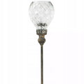 LAMPION OGRODOWY do wbicia metalowy szklany