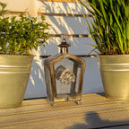 LAMPION ZŁOTY RETRO METALOWY 39CM