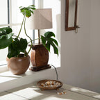 PATERA BOHO DREWNO MANGO NA NÓŻKACH 25cm
