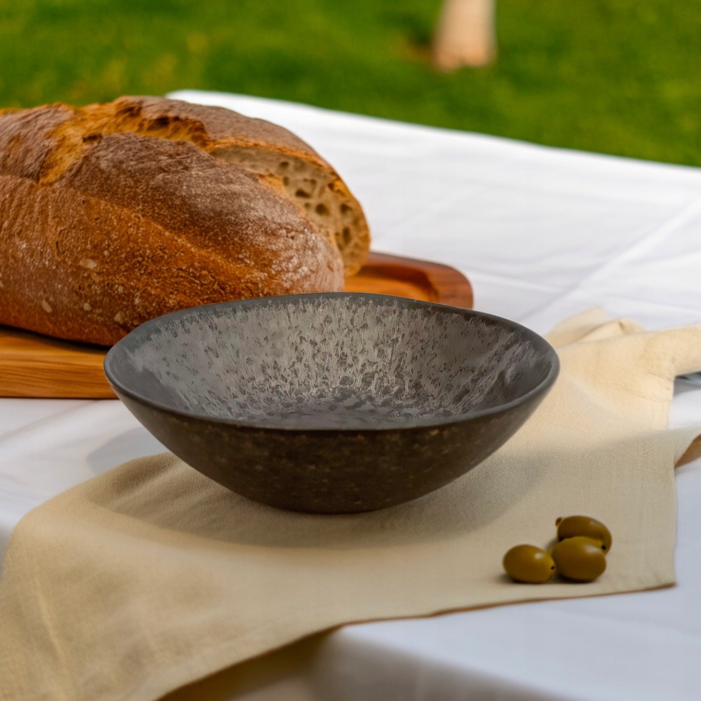 MISKA OBIADOWA 450ml brązowa ceramiczna