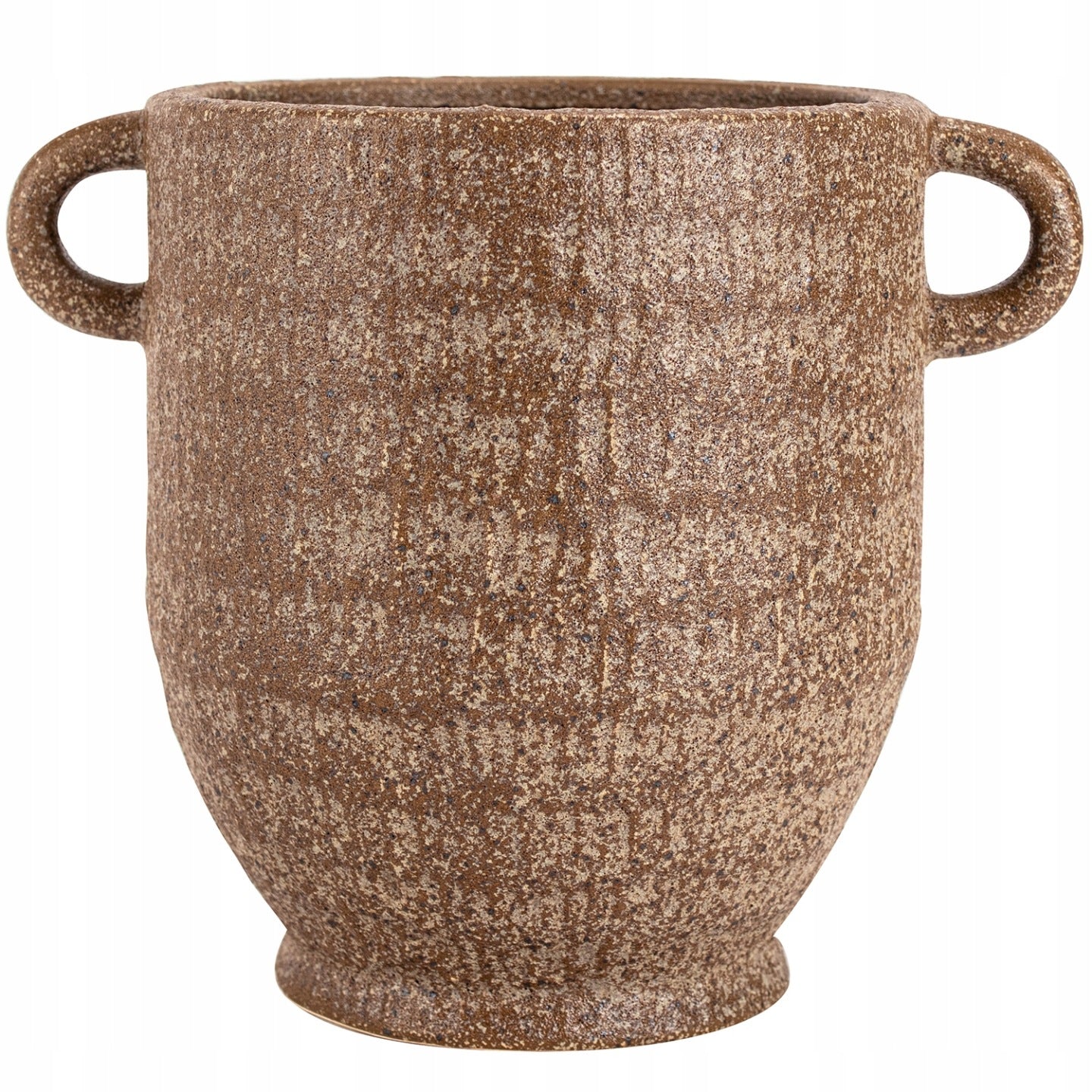 DONICZKA CERAMICZNA NA BALKON TARAS BONSAI KWIATY BRĄZOWA LOFT BOHO DUŻA