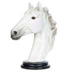 FIGURKA KOŃ GŁOWA BIAŁA 28CM