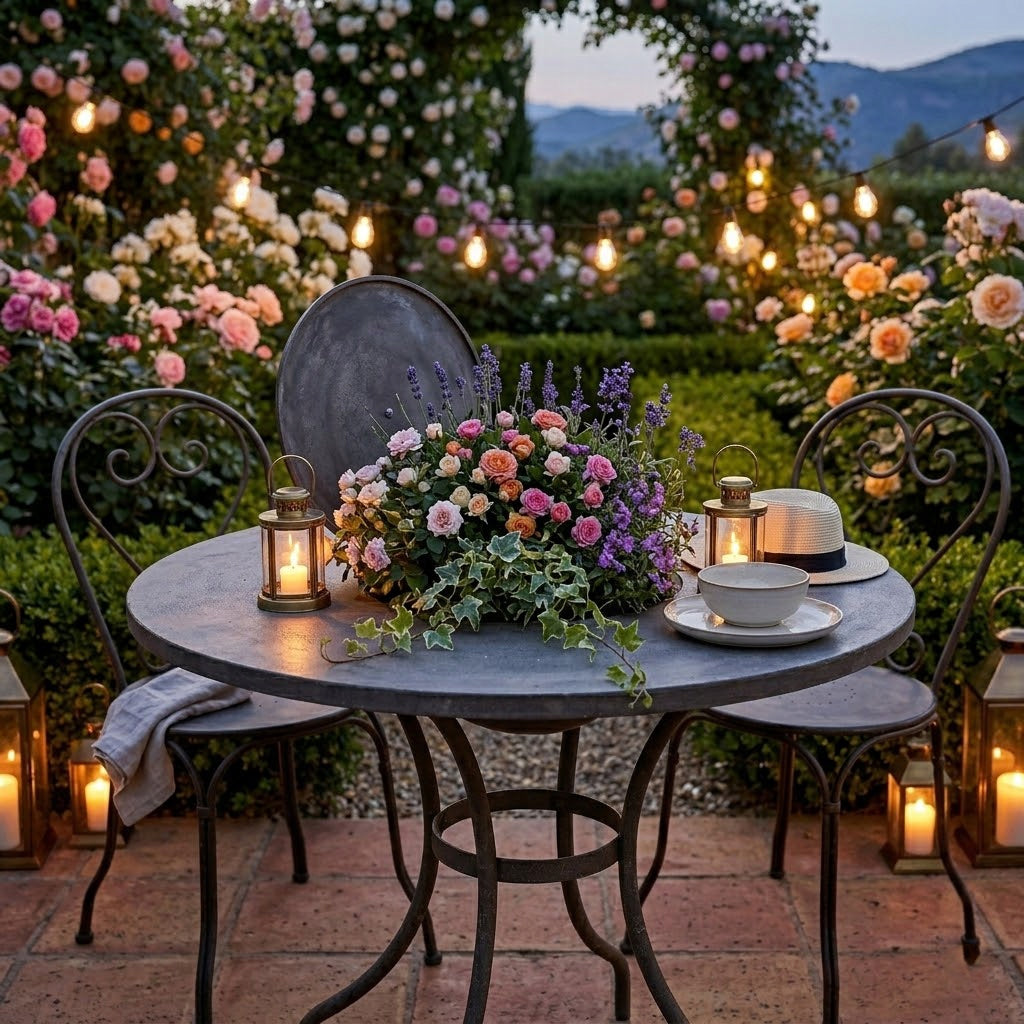 STOLIK OGRODOWY DUŻY CATERINGOWY LOFT METALOWY DUŻY NA BALKON TARAS STÓŁ