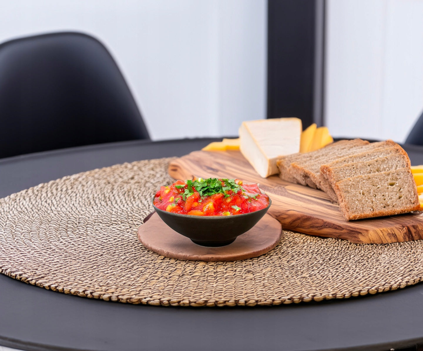 MISKA CERAMICZNA SZARA do dipów sosów 150ml