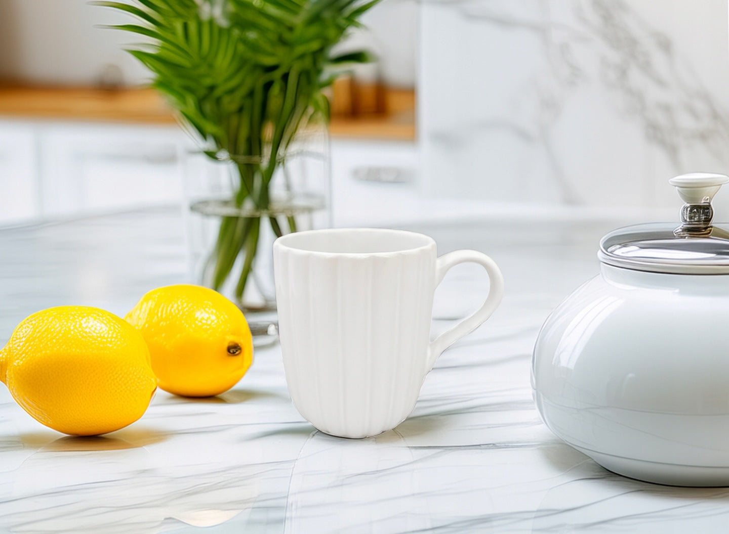 KUBEK BIAŁY CERAMICZNY 470ML