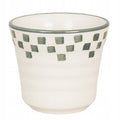 KUBEK ZIELONY BIAŁY CERAMICZNY 125ML