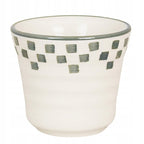 KUBEK ZIELONY BIAŁY CERAMICZNY 125ML