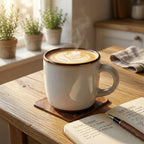 KUBEK CERAMICZNY 400ml DUŻY SZARY DO KAWY HERBATY Z UCHWYTEM NA KAWĘ