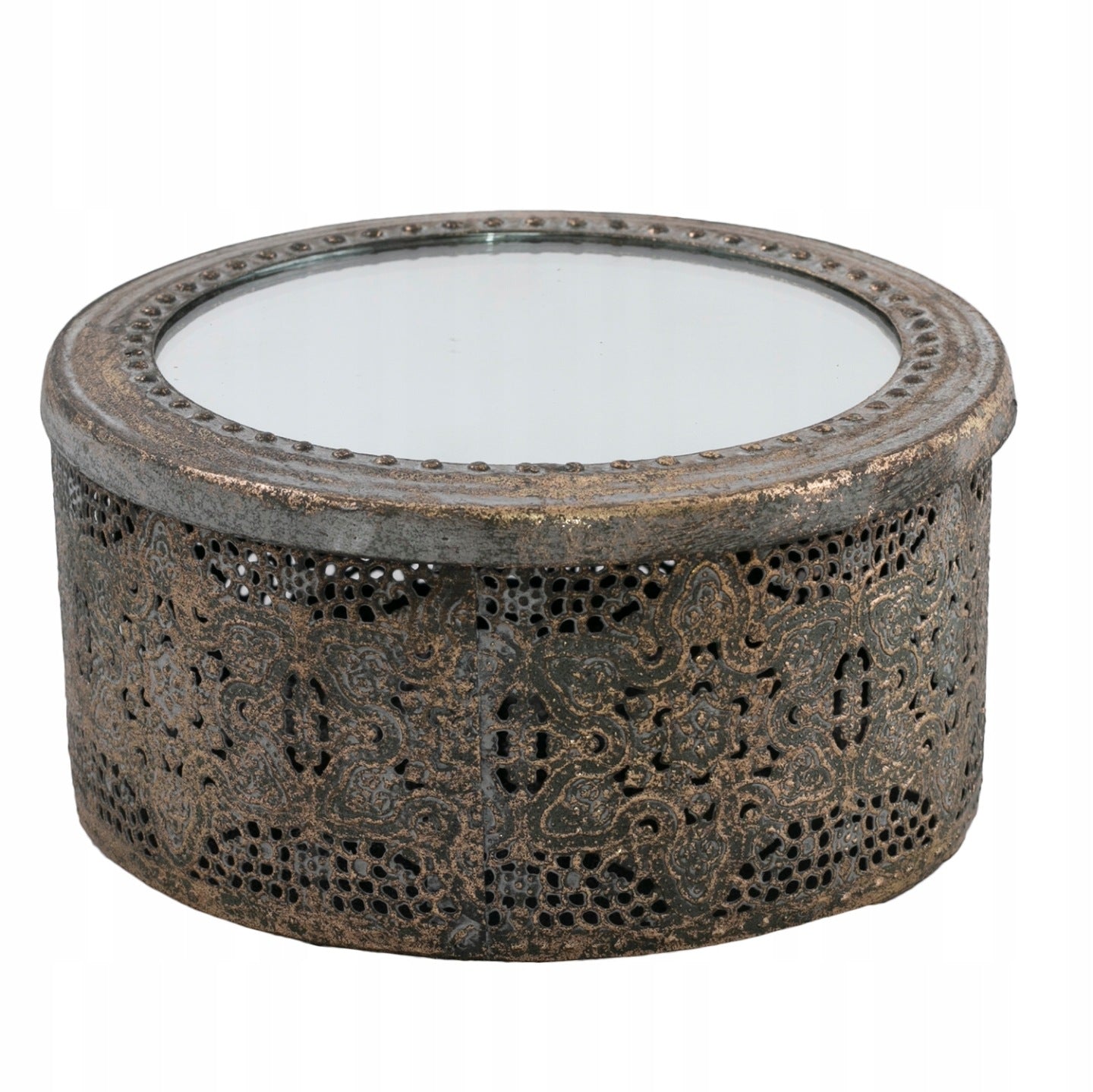 PUDEŁKO SZKATUŁKA Z LUSTREM 15cm