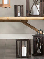 LAMPION SKANDYNAWSKI BRĄZOWY 2 SZT.