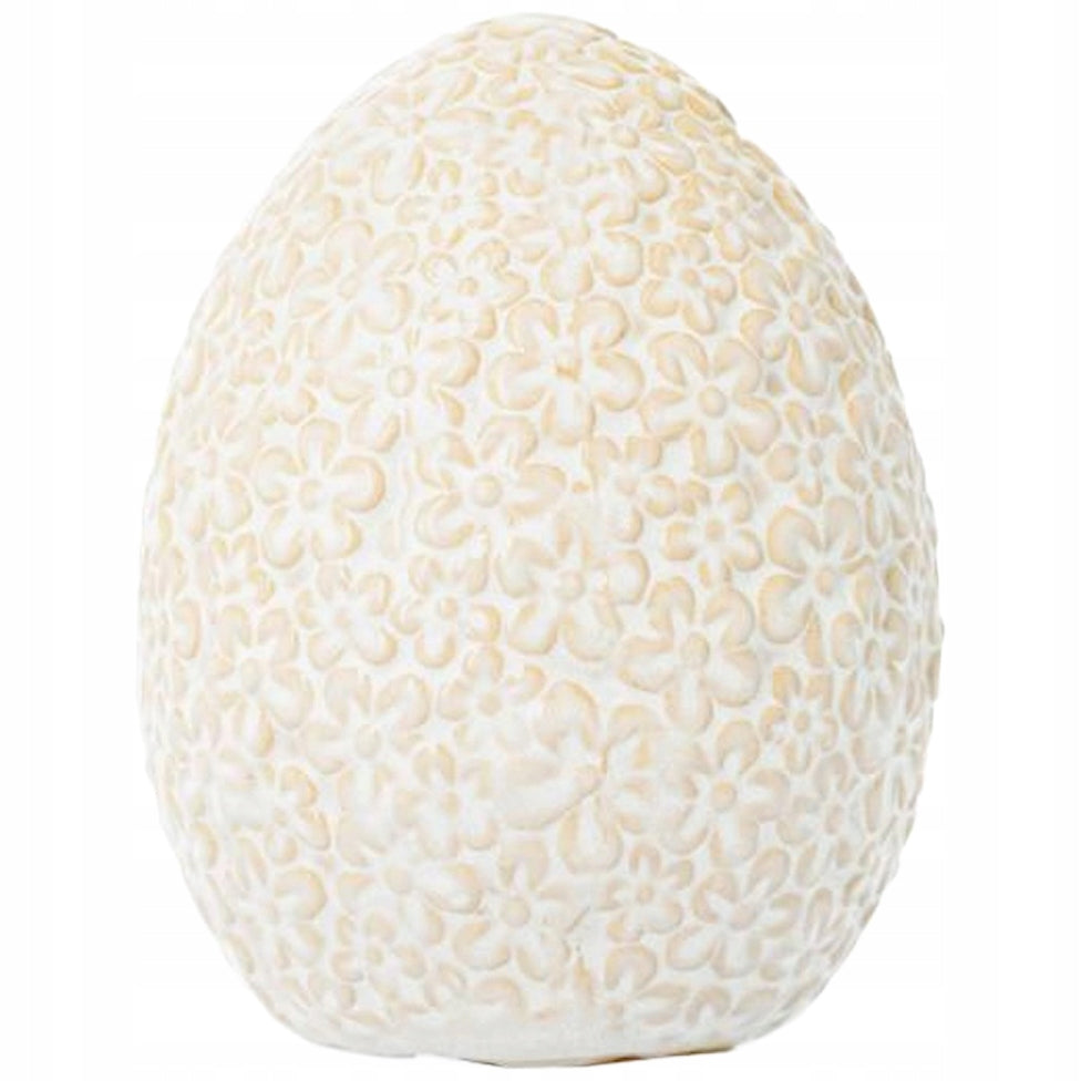 FIGURKA WIELKANOCNA JAJKO JAJO BIAŁA NA WIELKANOC PREZENT ŚWIĄTECZNA 13CM